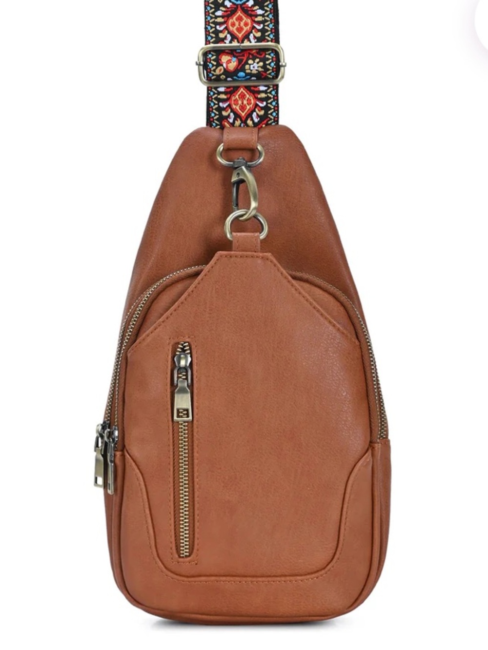 Antik Kraft The Mary Webbing Vegan Leather Strap Sling - Tan